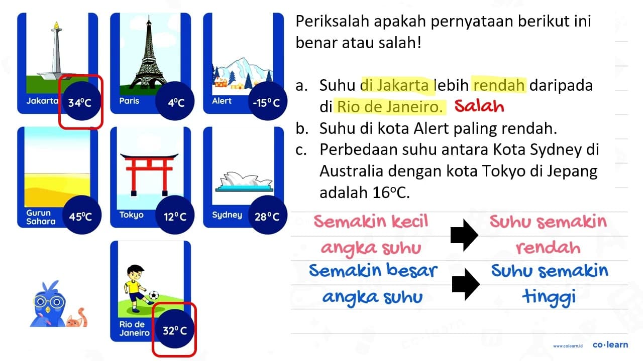 A Periksalah apakah pernyataan berikut ini benar atau