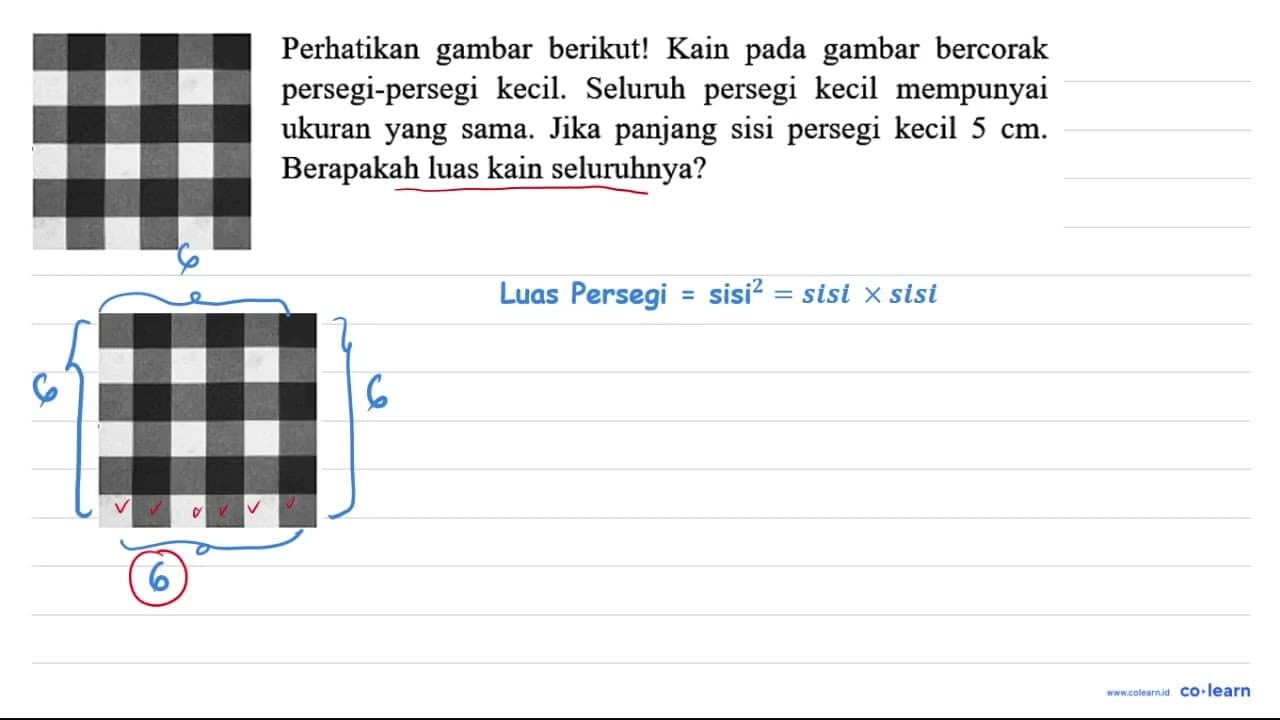 Perhatikan gambar berikut! Kain pada gambar bercorak