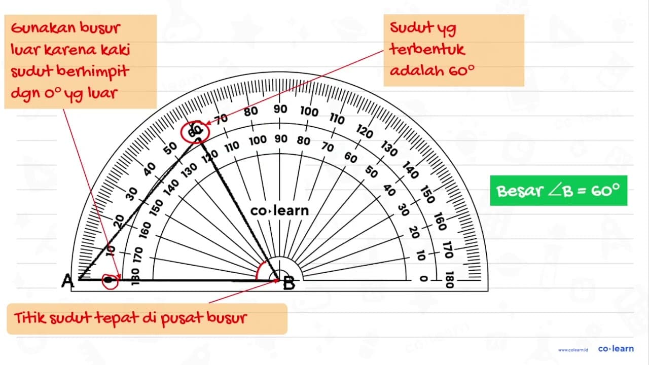 Perhatikan gambar di bawah ini. Berapa jumlah sudut pada