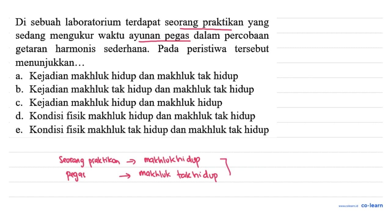 Di sebuah laboratorium terdapat seorang praktikan yang