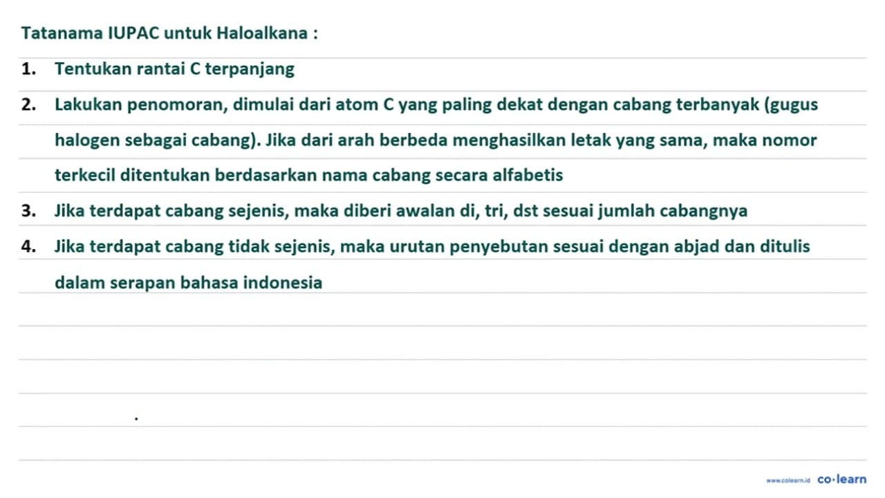 Diketahui suatu reaksi sebagai berikut: CH3 - CH2 - CH =