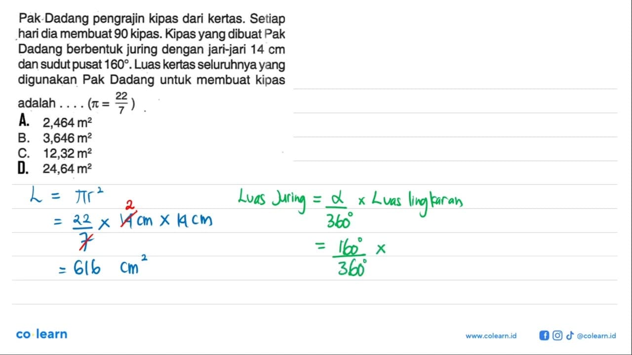 Pak Dadang pengrajin kipas dari kertas. Setiap hari dia