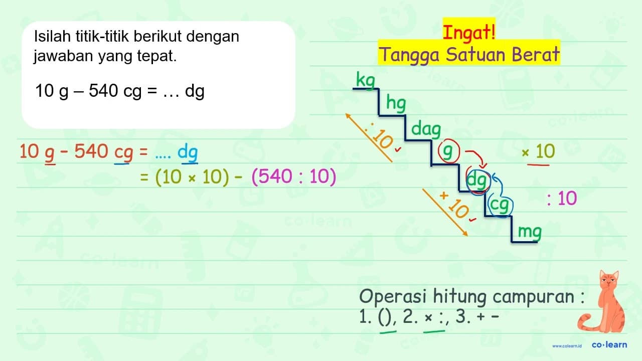 Isilah titik-titik berikut dengan jawaban yang tepat. 10