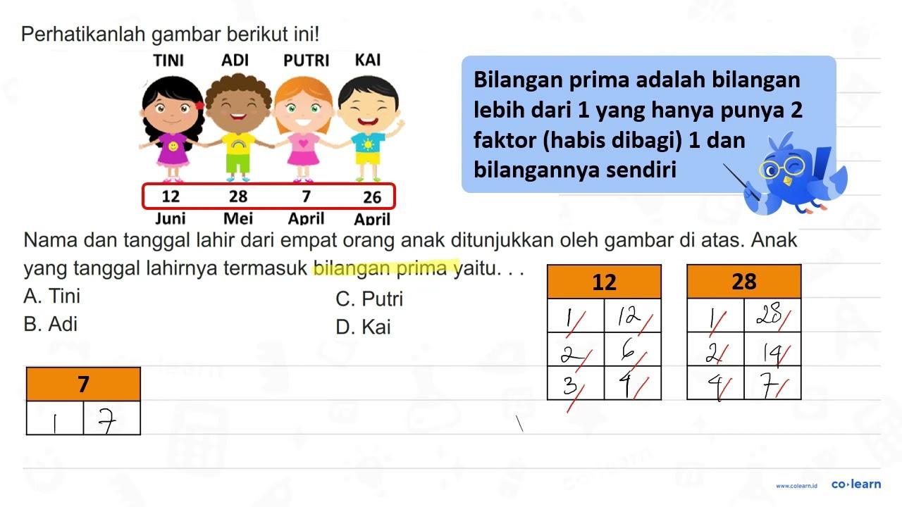 Perhatikanlah gambar berikut ini! Nama dan tanggal lahir