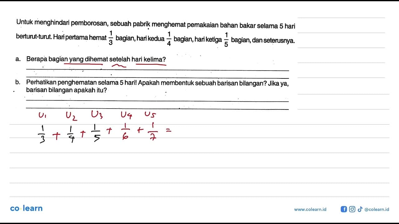 Untuk menghindari pemborosan, sebuah pabrik menghemat