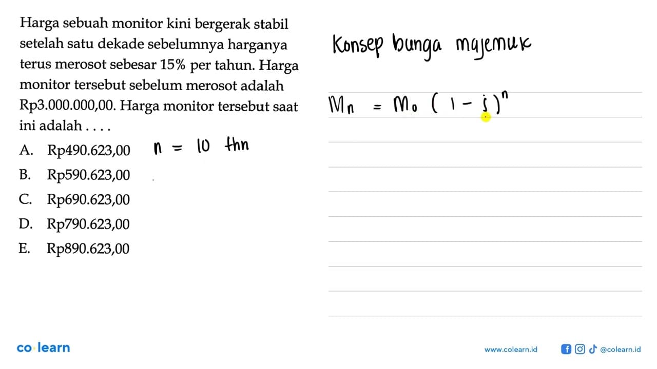 Harga sebuah monitor kini bergerak stabil setelah satu