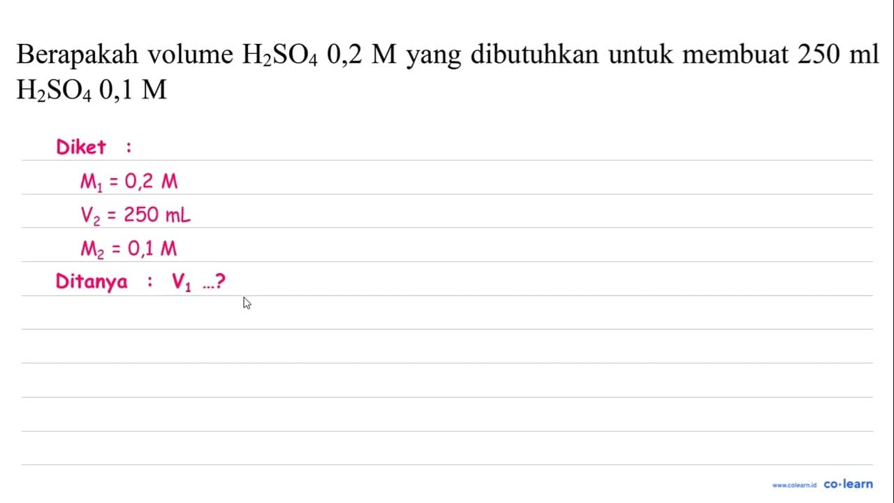 Berapakah volume H_(2) SO_(4) 0,2 M yang dibutuhkan untuk