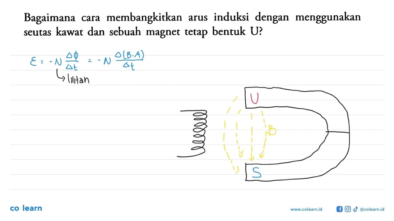 Bagaimana cara membangkitkan arus induksi dengan