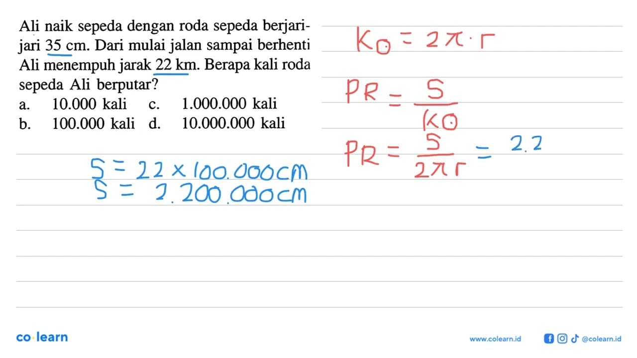 a. 10.000 kali c. 1.000.000 kali b. 100.000 kali d.