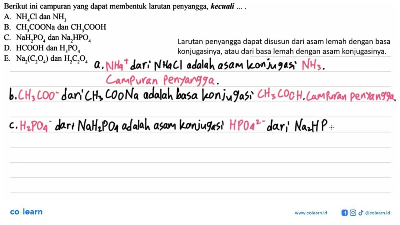 Berikut ini campuran yang dapat membentuk larutan