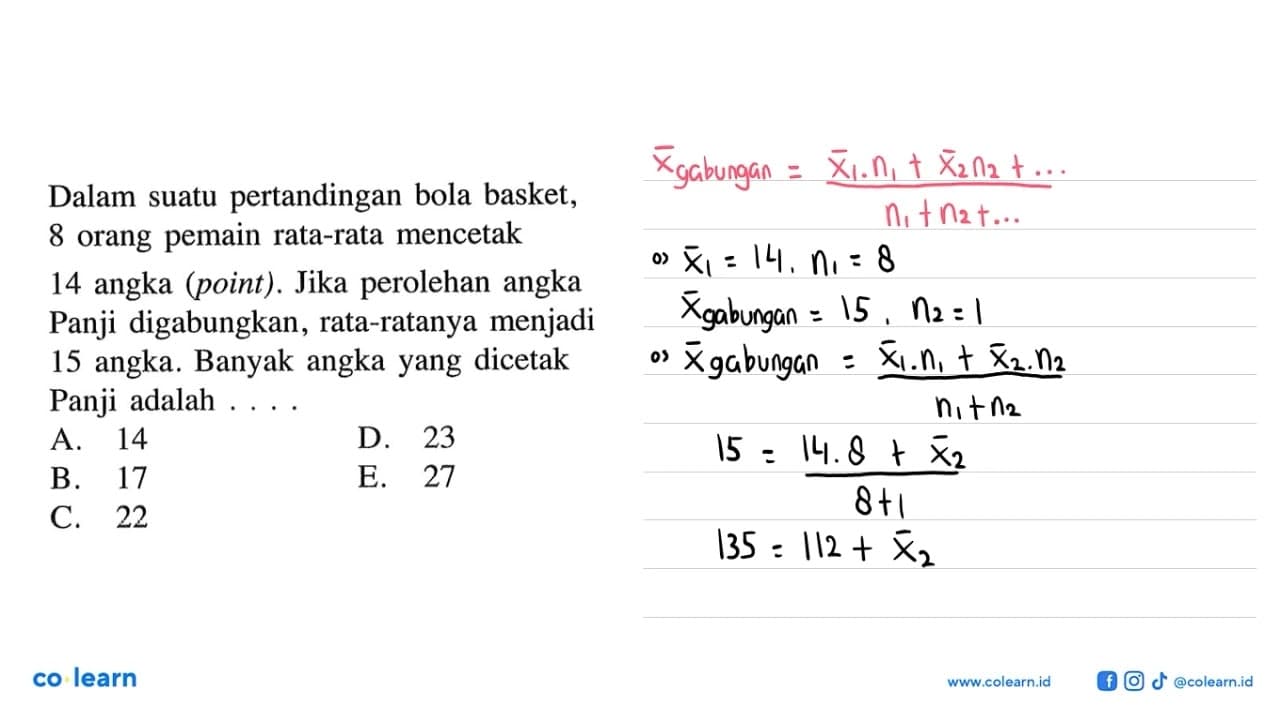 Dalam suatu pertandingan bola basket, 8 orang pemain