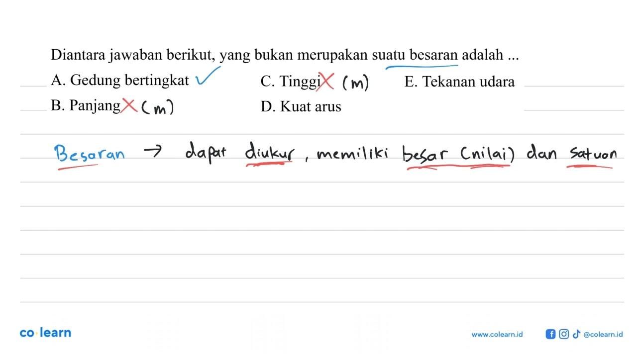 Diantara jawaban berikut, yang bukan merupakan suatu