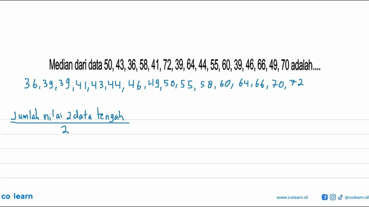 Median dari data