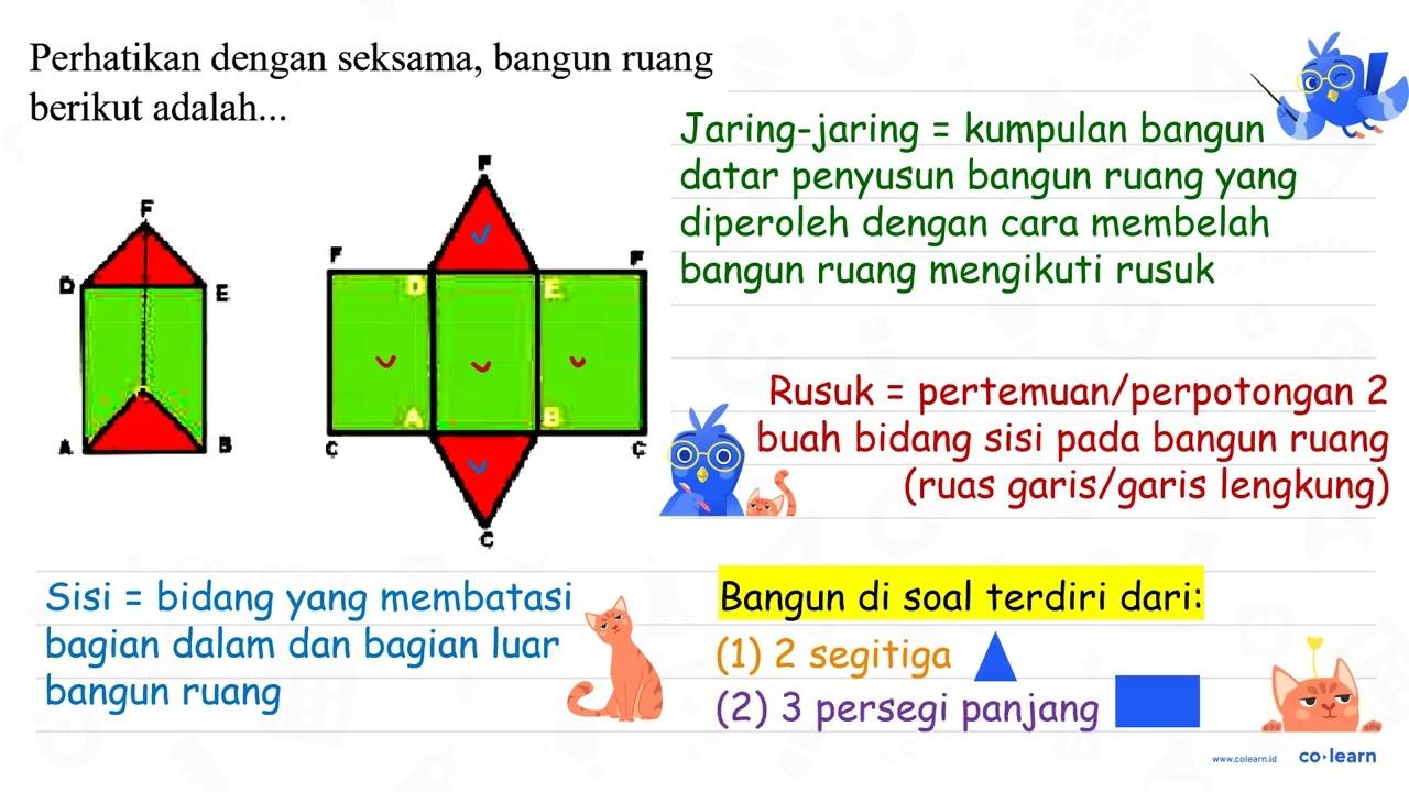 Perhatikan dengan seksama, bangun ruang berikut adalah...