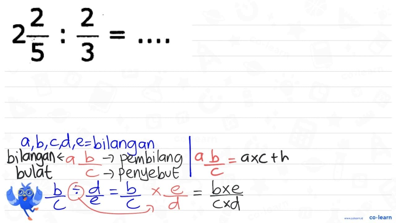 2 (2)/(5): (2)/(3)=...