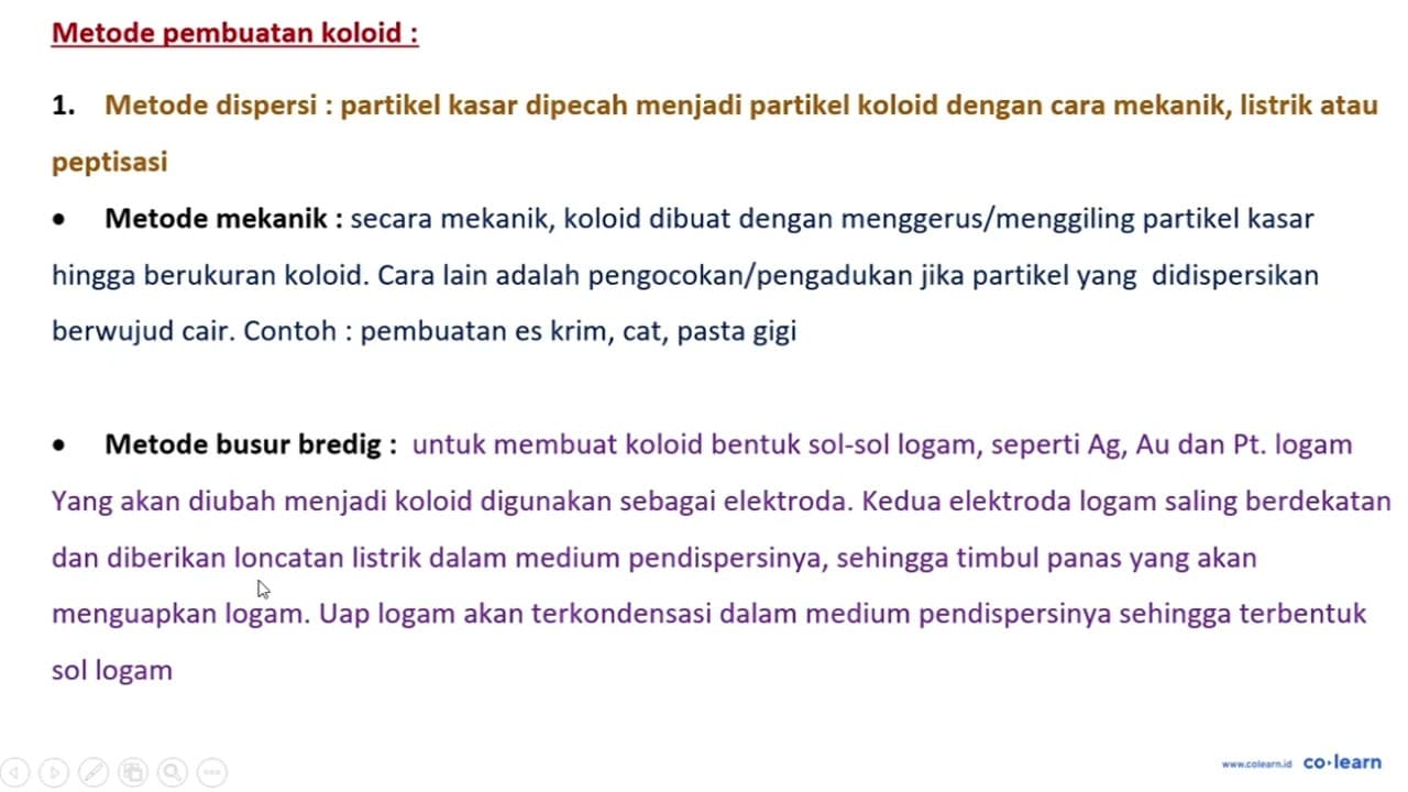 Jeli merupakan salah satu koloid yang dibuat melalui cara