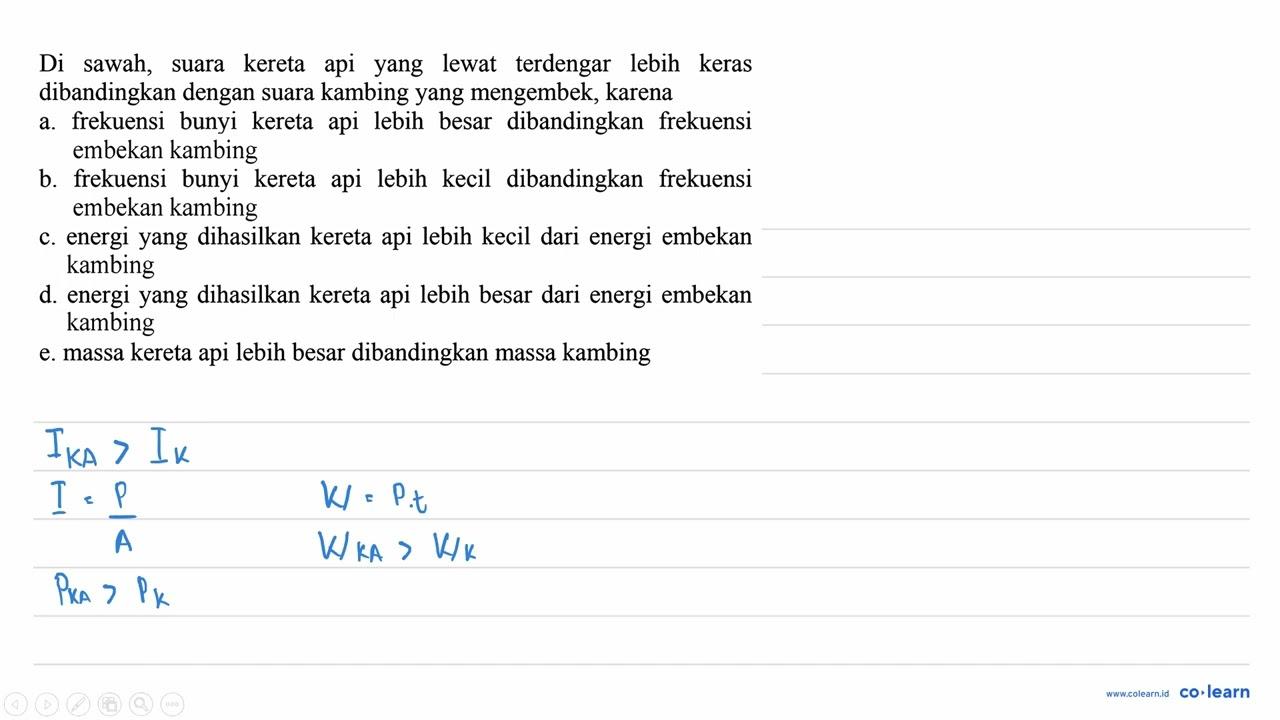 Di sawah, suara kereta api yang lewat terdengar lebih keras