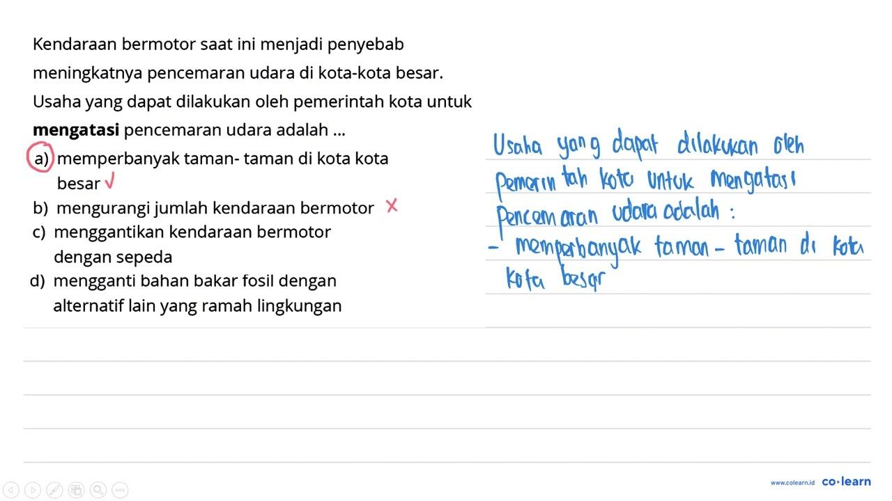 Kendaraan bermotor saat ini menjadi penyebab meningkatnya