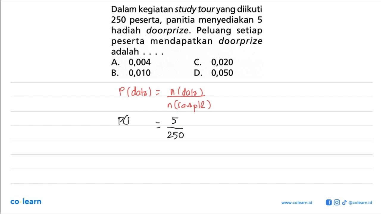 Dalam kegiatan study tour yang diikuti 250 peserta, panitia