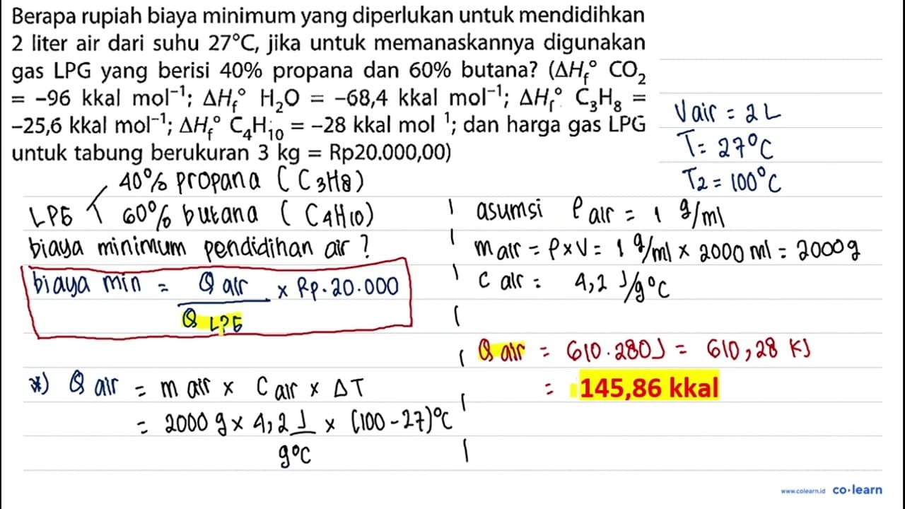 Berapa rupiah biaya minimum yang diperlukan untuk