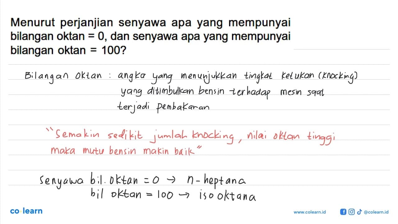 Menurut perjanjian senyawa apa yang mempunyai bilangan