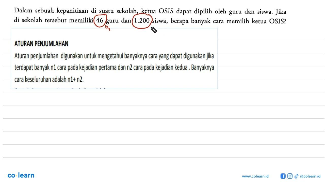 Dalam sebuah kepanitiaan di suatu sekolah, ketua OSIS dapat