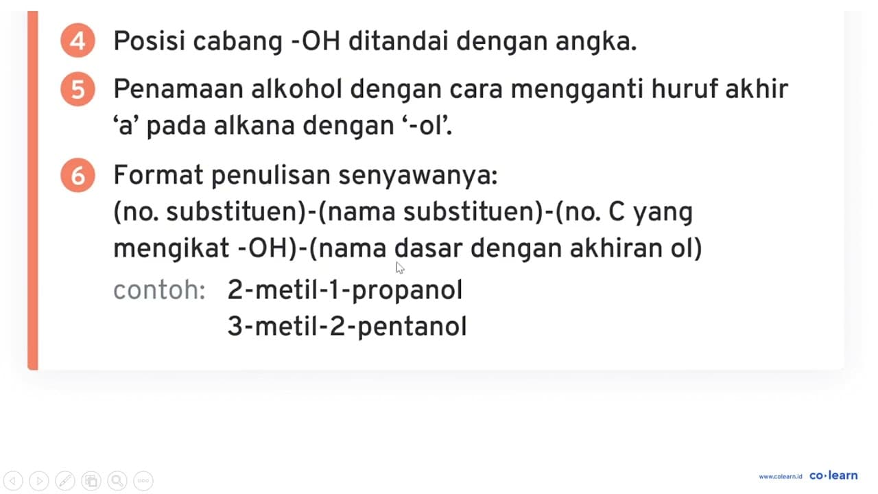 CH3 CH3 - CH - CH - CH3 OH Penamaan yang tepat untuk