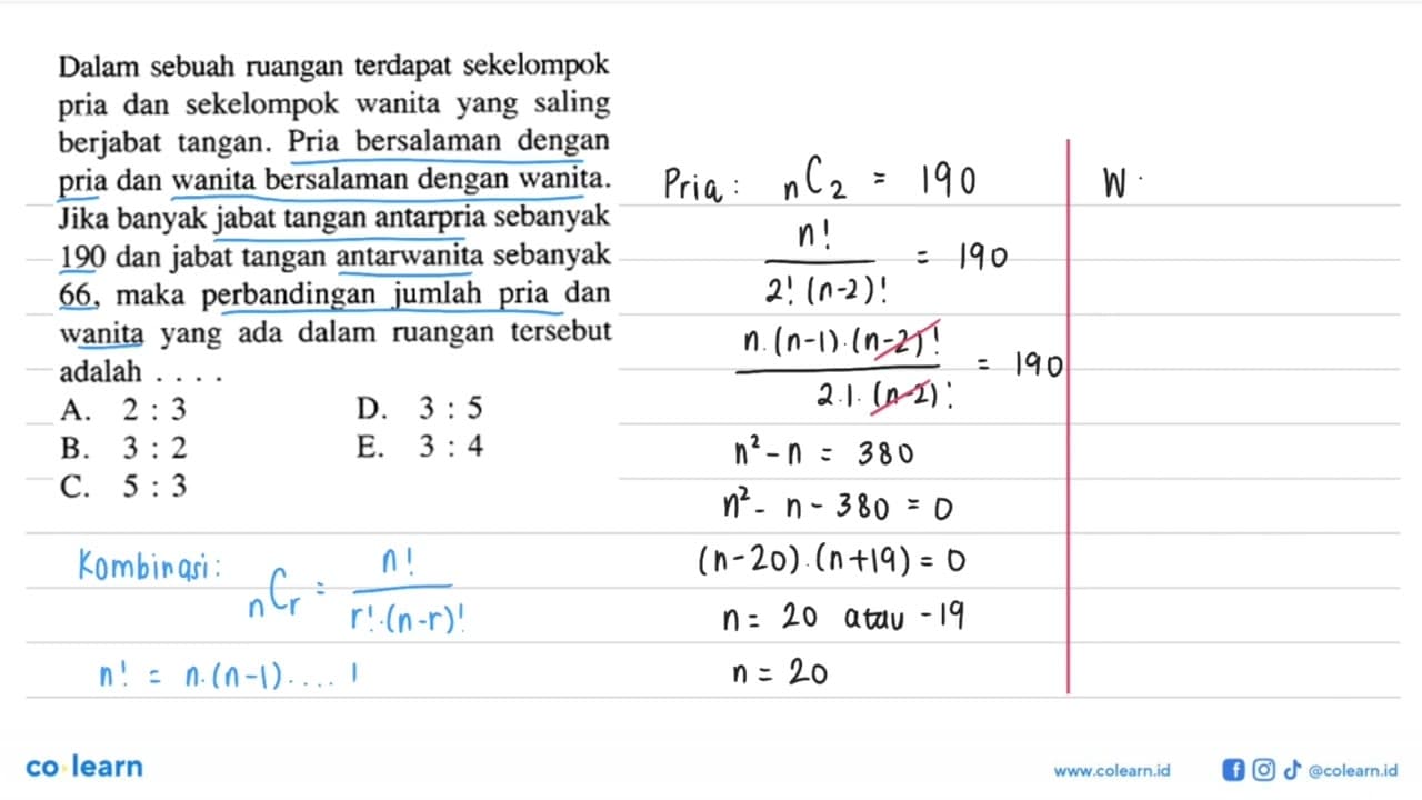 Dalam sebuah ruangan terdapat sekelompok pria dan