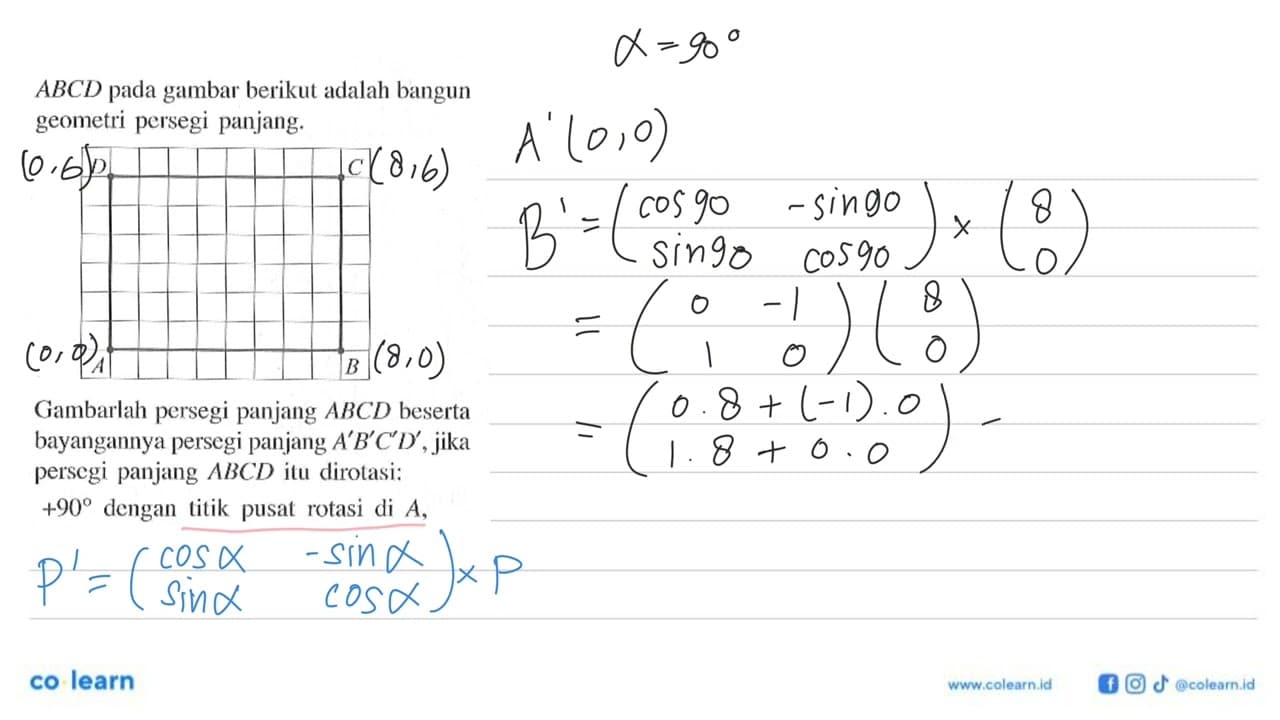 ABCD pada gambar berikut adalah bangun geometri persegi