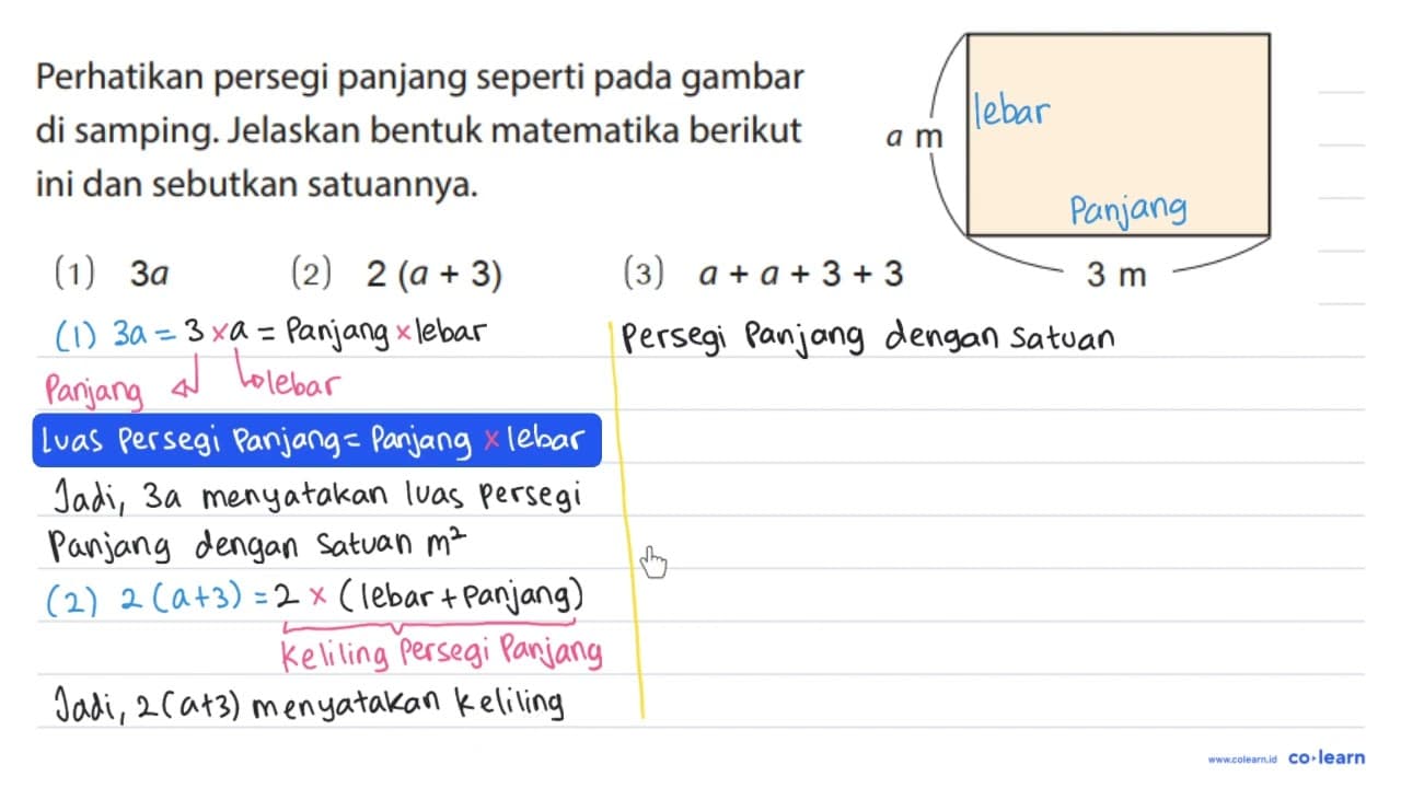 Perhatikan persegi panjang seperti pada gambar di samping.