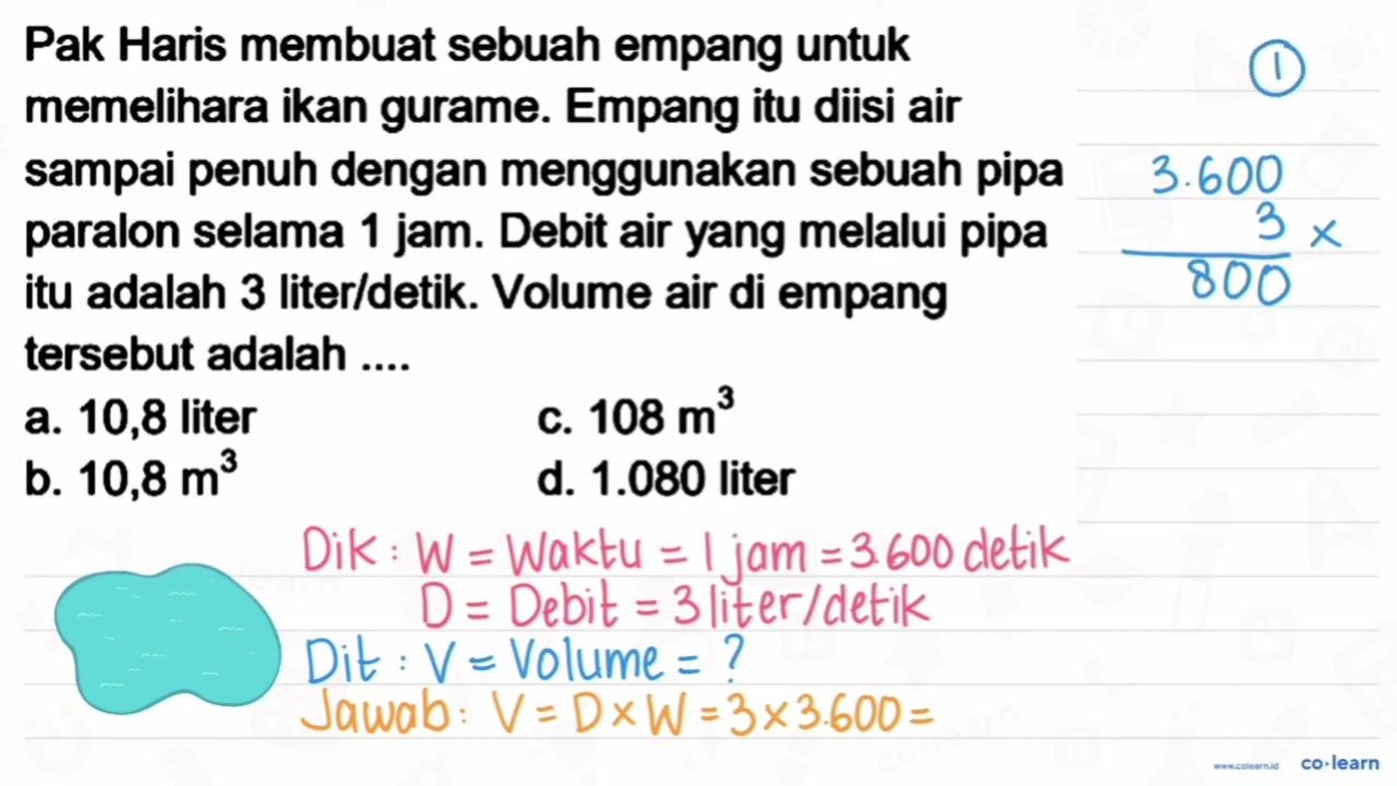 Pak Haris membuat sebuah empang untuk memelihara ikan