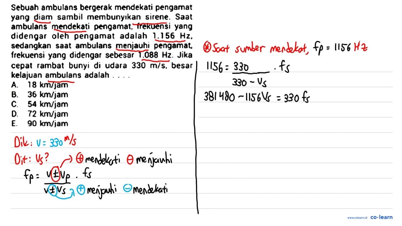 Sebuah ambulans bergerak mendekati pengamat yang diam