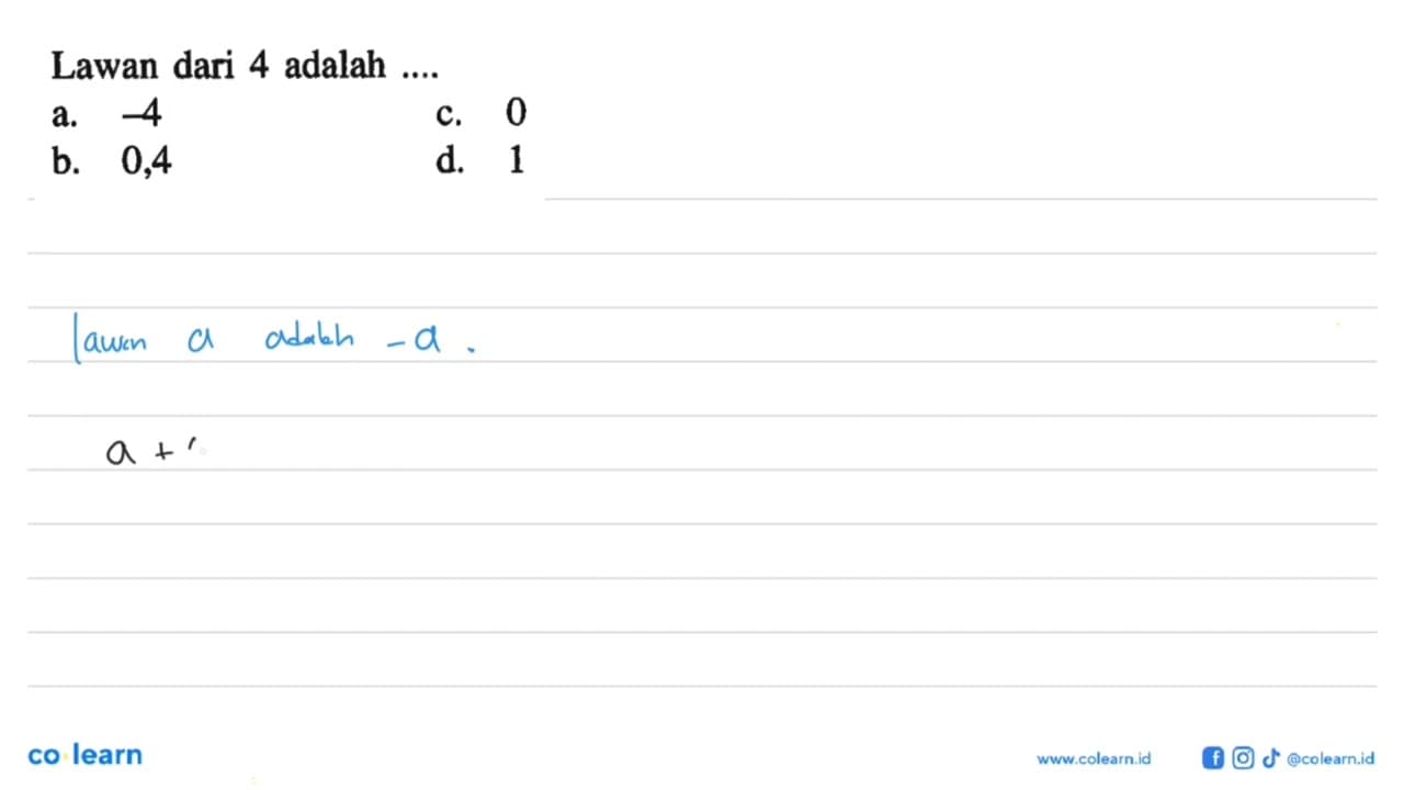 Hasil dari 2 - [- 4 - (- 3) + ( 3 - 7 )] + 8 adalah ....