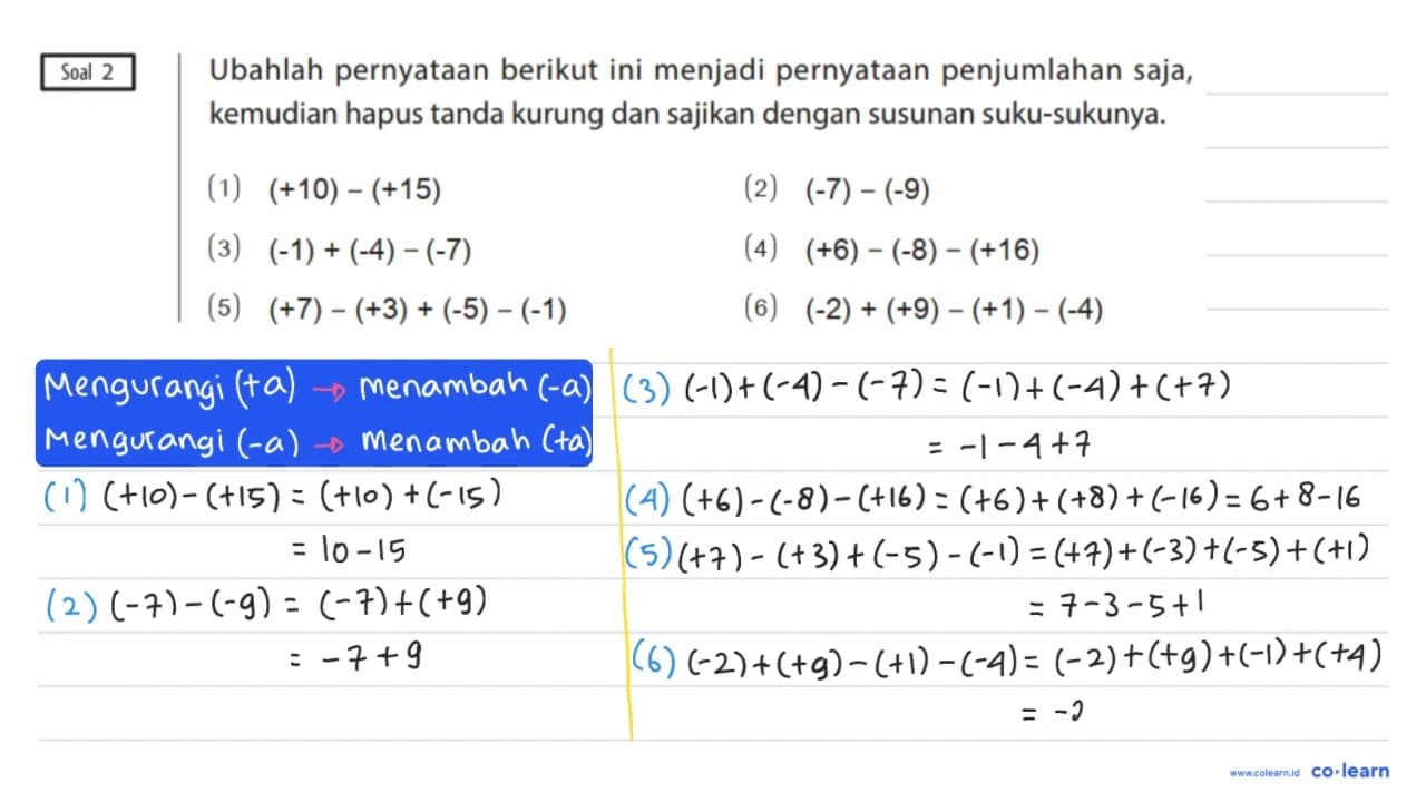Soal 2 Ubahlah pernyataan berikut ini menjadi pernyataan
