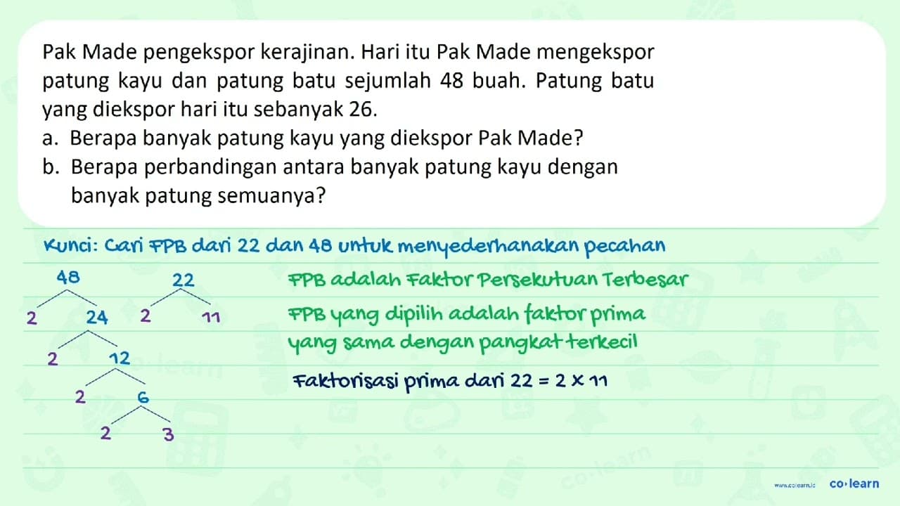 Pak Made pengekspor kerajinan. Hari itu Pak Made mengekspor