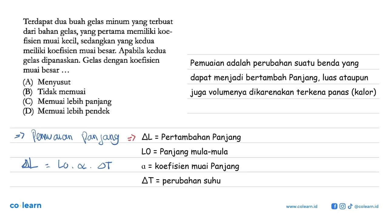 Terdapat dua buah gelas minum yang terbuat dari bahan