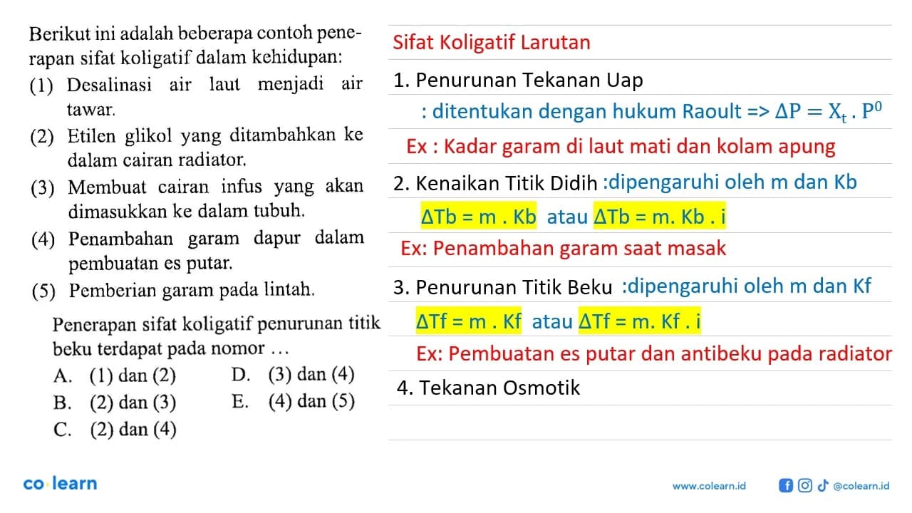 Berikut ini adalah beberapa contoh penerapan sifat