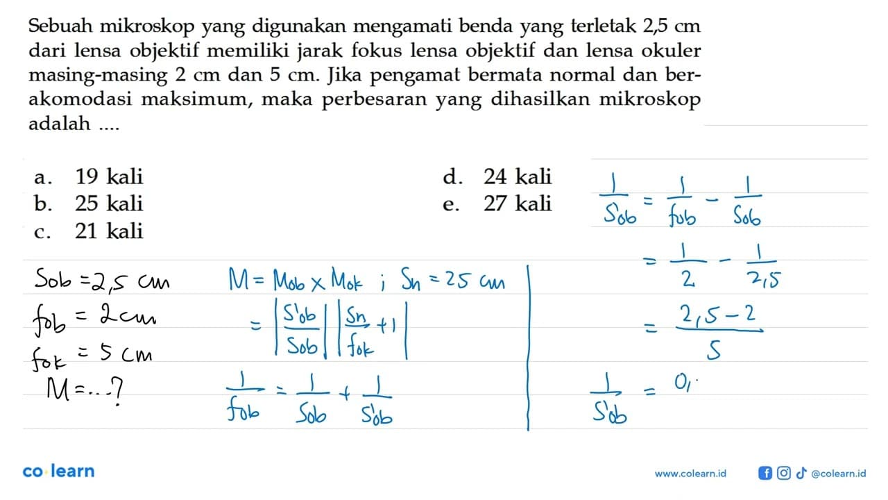 Sebuah mikroskop yang digunakan mengamati benda yang