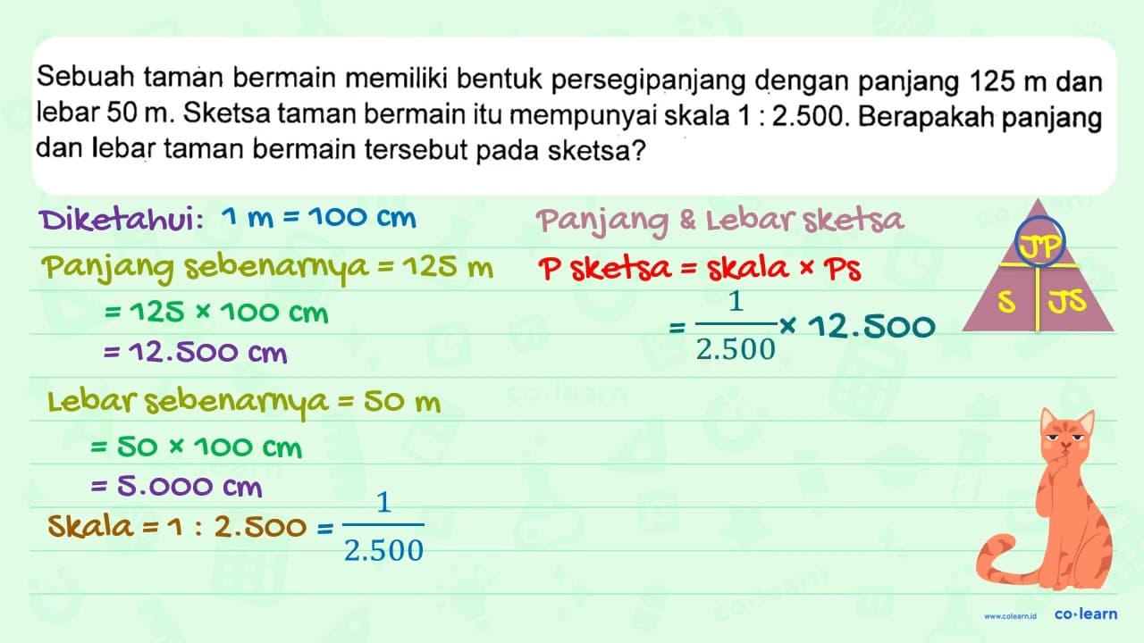 Sebuah taman bermain memiliki bentuk persegipanjang dengan