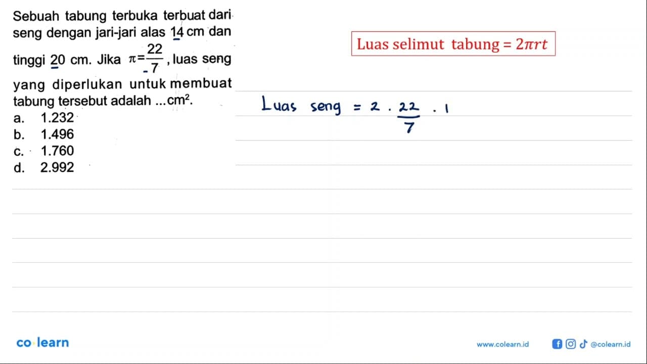 Sebuah tabung terbuka terbuat dari seng dengan jari-jari