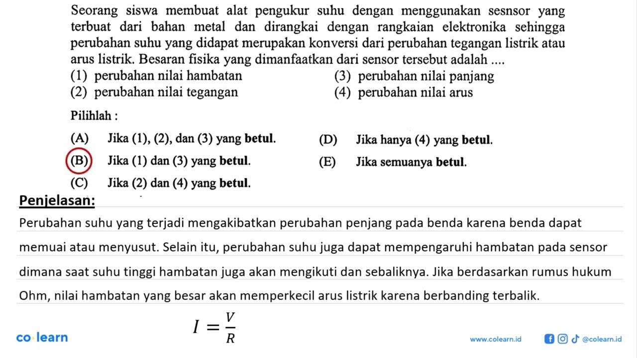 Seorang siswa membuat alat pengukur suhu dengan menggunakan