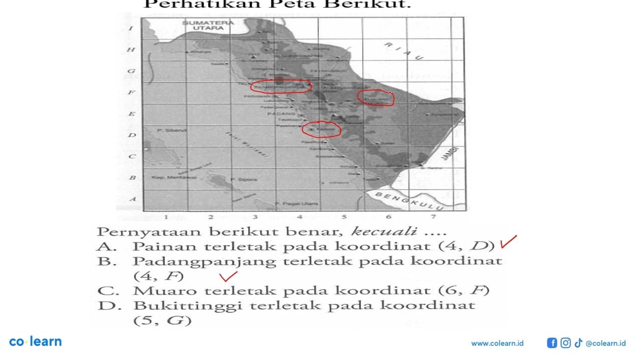 Perhatikan Peta Berikut. Pernyataan berikut benar, kecuali