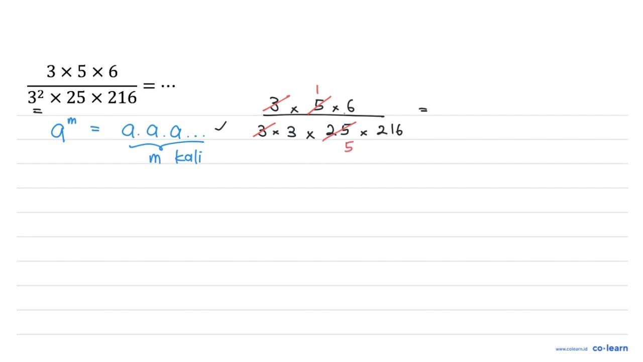 (3 x 5 x 6)/(3^(2) x 25 x 216)=..