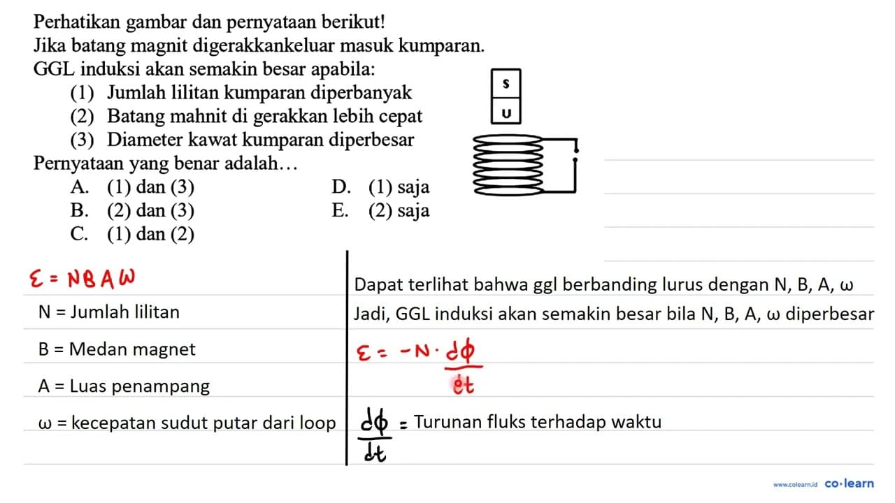 Perhatikan gambar dan pernyataan berikut! Jika batang