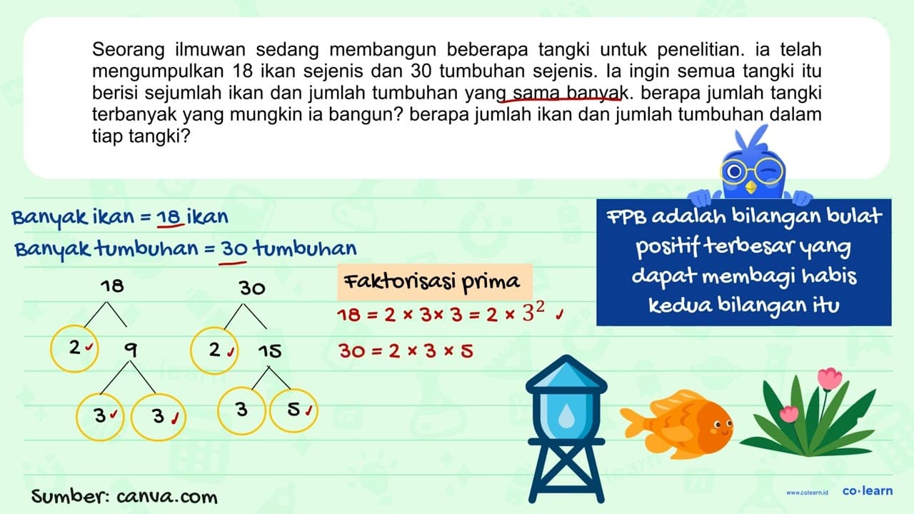 Seorang ilmuwan sedang membangun beberapa tangki untuk