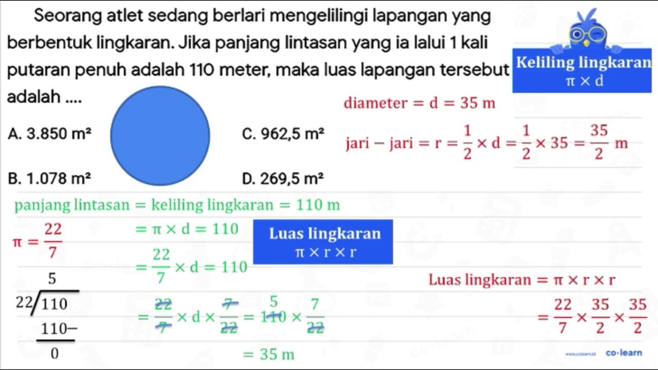 Seorang atlet sedang berlari mengelilingi lapangan yang