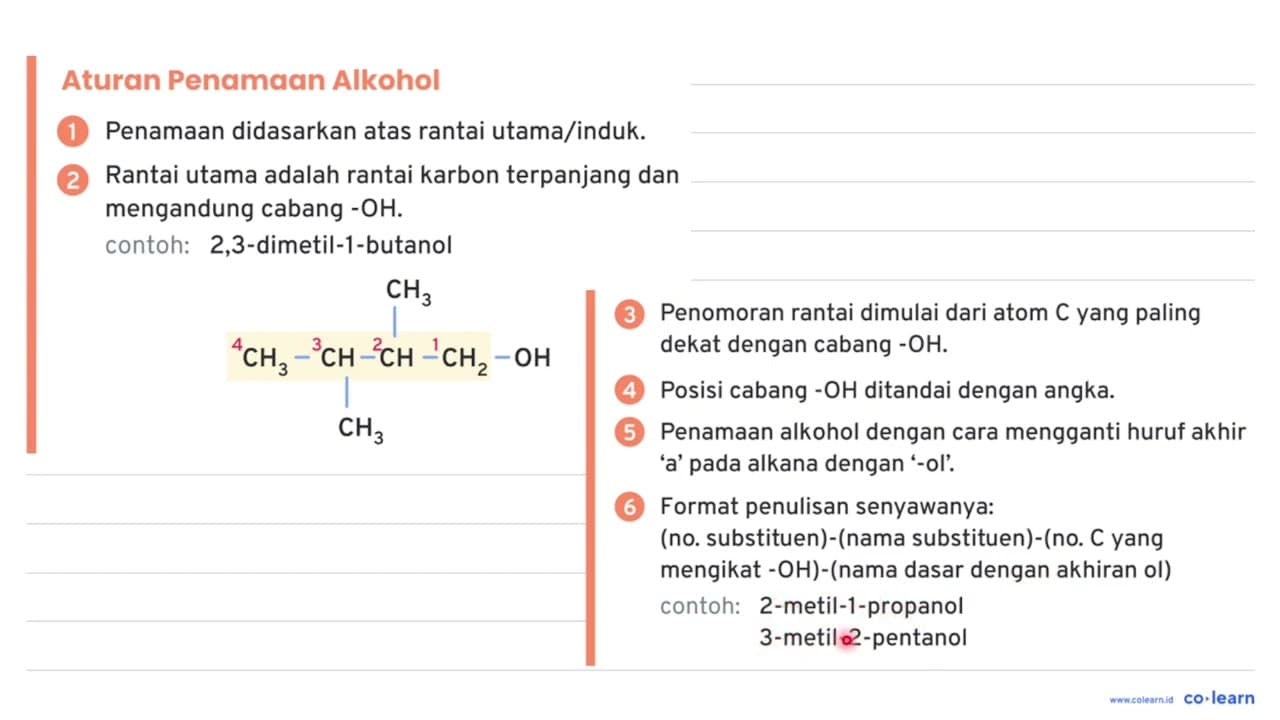 Perhatikan struktur senyawa berikut. CH3 CH3 - CH - CH -