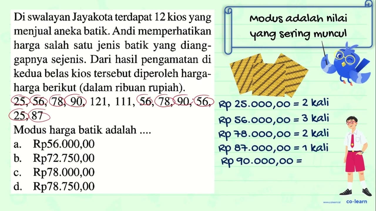 Di swalayan Jayakota terdapat 12 kios yang menjual aneka