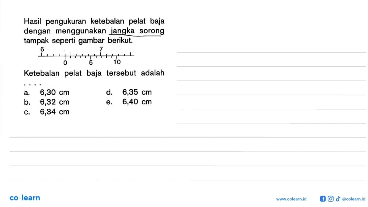Hasil pengukuran ketebalan pelat baja dengan menggunakan