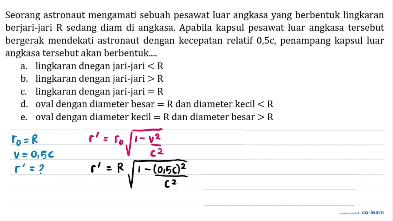 Seorang astronaut mengamati sebuah pesawat luar angkasa